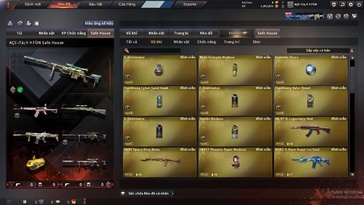 shop acc cf uy tin gia re